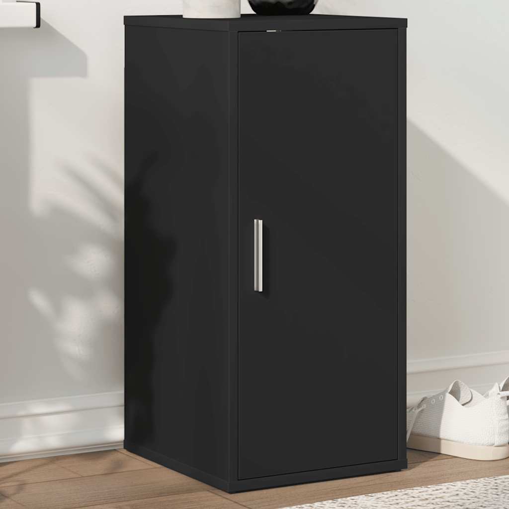 Vidaxl Shoe Cabinet 32x35x70 cm Property Wood Black