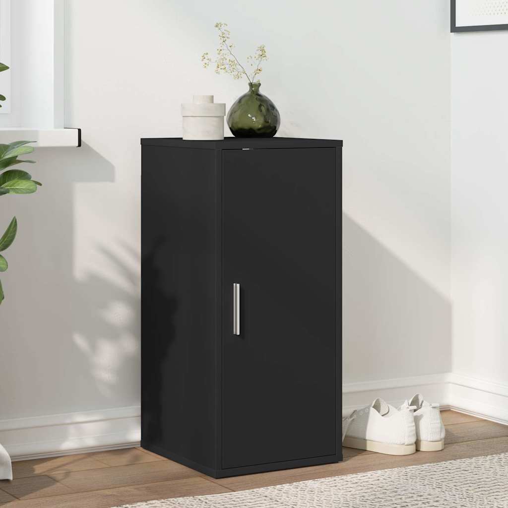 Vidaxl Shoe Cabinet 32x35x70 cm Property Wood Black