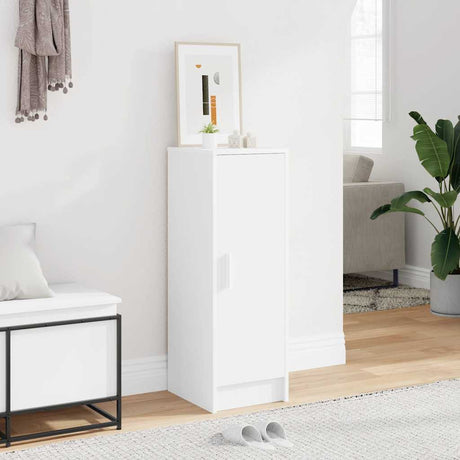 Vidaxl Shoe Cabinet 32x35x92 cm forarbejdet træhvide