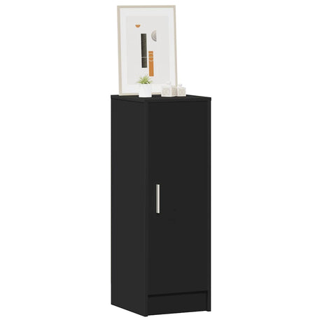 Vidaxl Shoe Cabinet 32x35x92 cm Property Wood Black