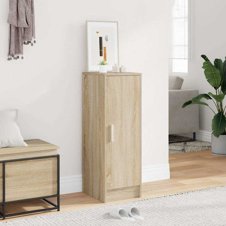 Vidaxl Shoe Cabinet 32x35x92 cm forarbejdet træ sonoma eg farvet