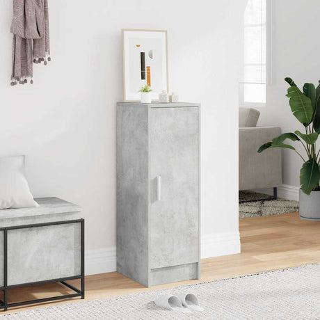 Vidaxl Shoe Cabinet 32x35x92 cm Forarbejdet træ Betongrijs
