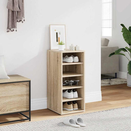 Vidaxl Shoe Cabinet 31.5x35x70 cm Property Wood Sonoma Oak Farvet