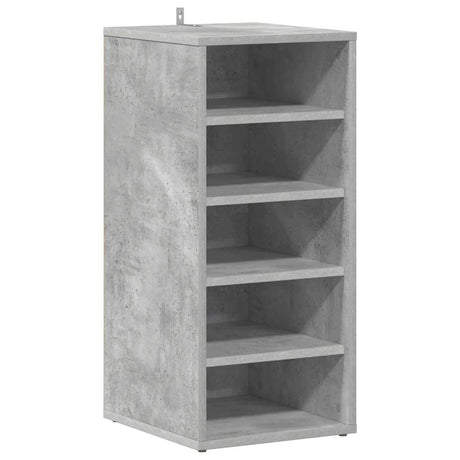 Vidaxl Shoe Cabinet 31.5x35x70 cm Forarbejdet træ Betongrijs