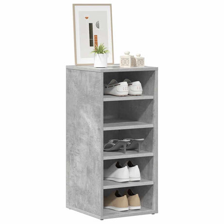 Vidaxl Shoe Cabinet 31.5x35x70 cm Forarbejdet træ Betongrijs