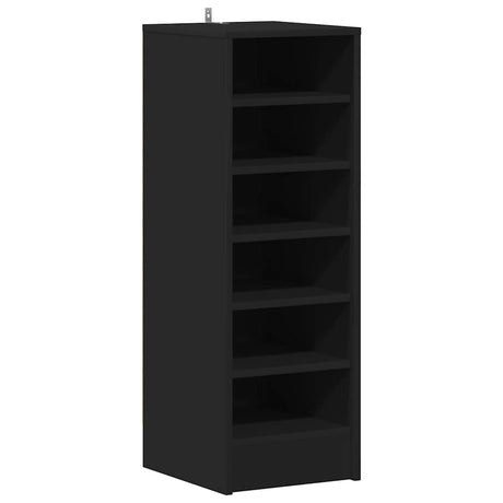Vidaxl Shoe Cabinet 31.5x35x90 cm Property Wood Black