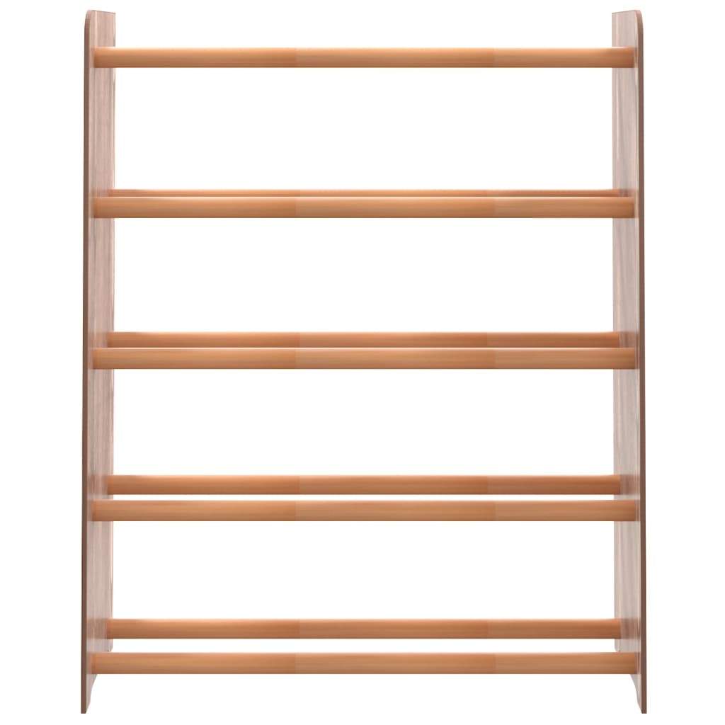 Vidaxl Shoe Rack 65x24x81 cm forarbejdet træbrun