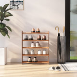 Vidaxl Shoe Rack 65x24x81 cm forarbejdet træbrun