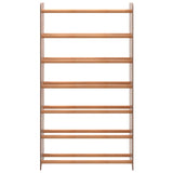 Vidaxl Shoe Rack 65x24x117 cm forarbejdet træbrun
