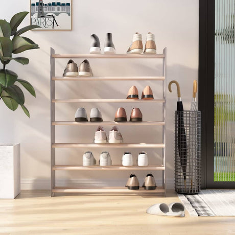 Vidaxl Shoe Rack 90x24x117 cm forarbejdet trægrå