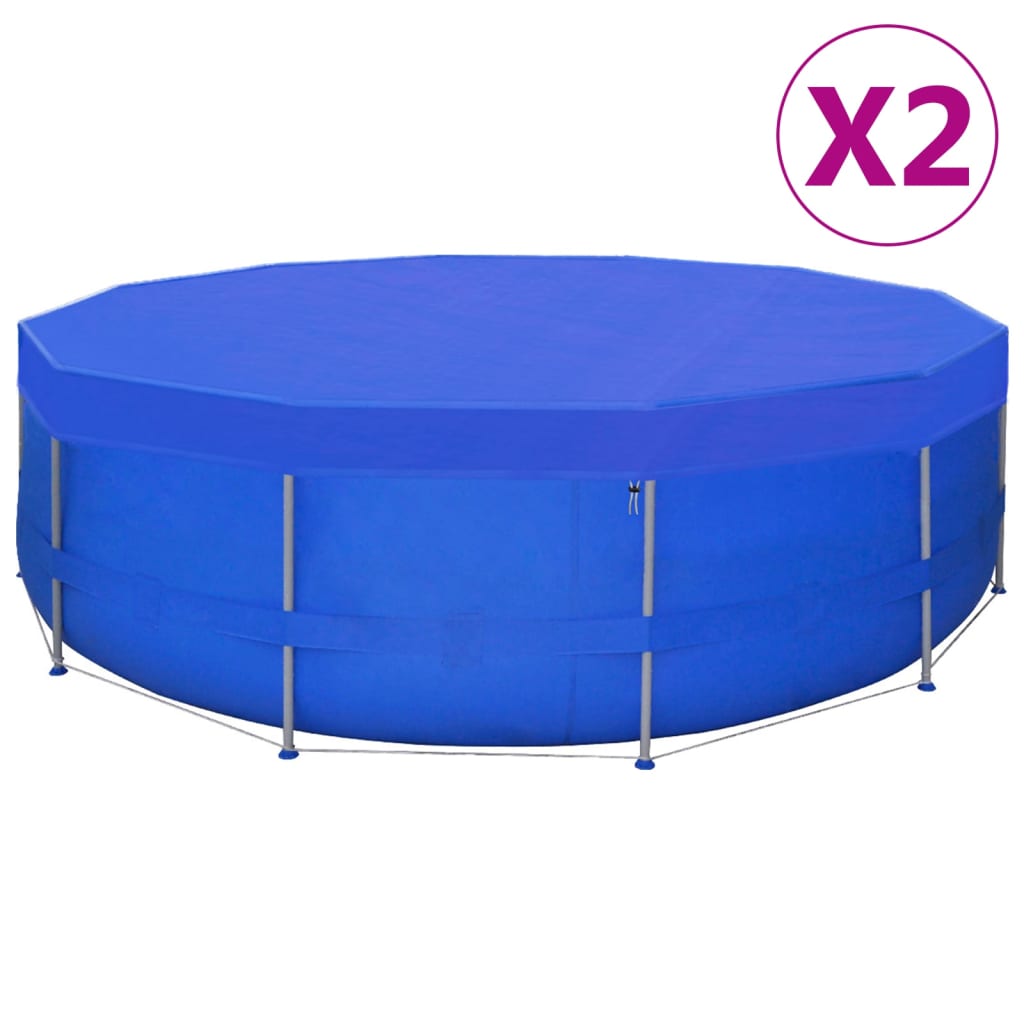 Vidaxx swimmingpool dækker 2 stk runde 90 g m² 540cm pe