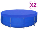 Vidaxx swimmingpool dækker 2 stk runde 90 g m² 540cm pe