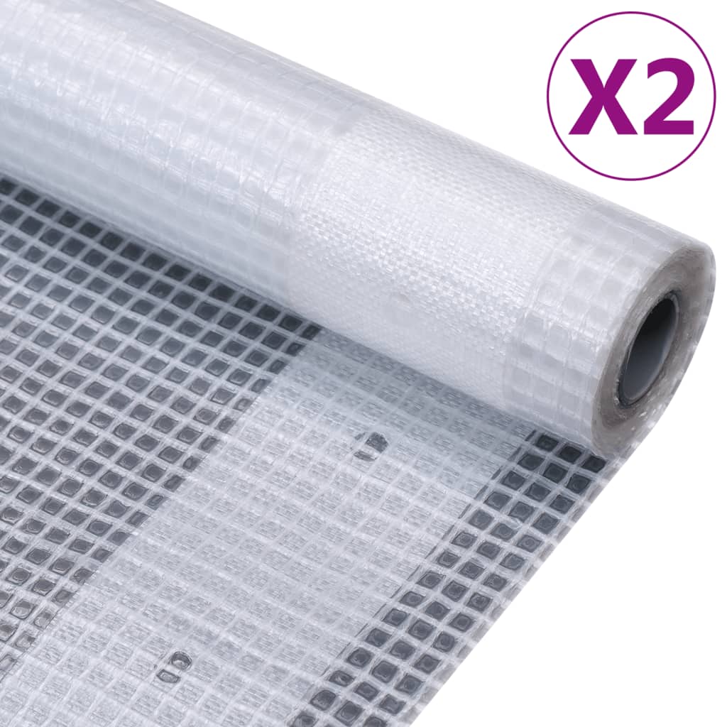 Vidaxl presenninger 2 stk leno 260 g m² 3x2 m hvid