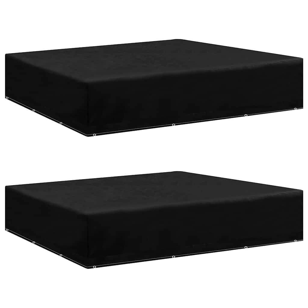 Vidaxl tuinmeubelhoezen 2 st met 12 oogjes 250x250x70 cm