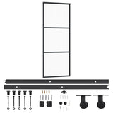 Vidaxx skydedør med beslag 76x205 cm aluminium og ESG glas