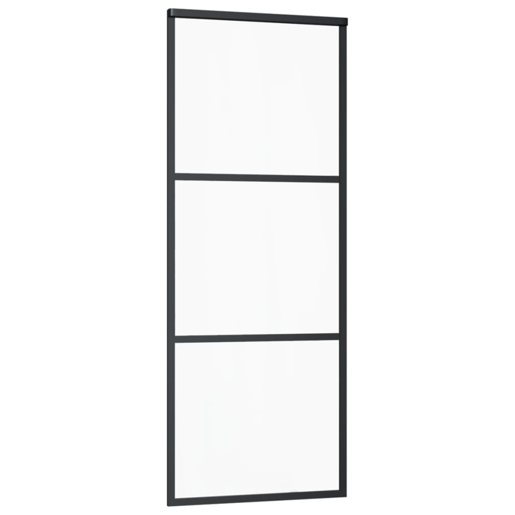 Vidaxx skydedør med beslag 76x205 cm aluminium og ESG glas