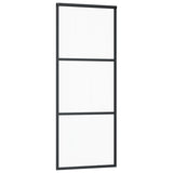 Vidaxx skydedør med beslag 76x205 cm aluminium og ESG glas