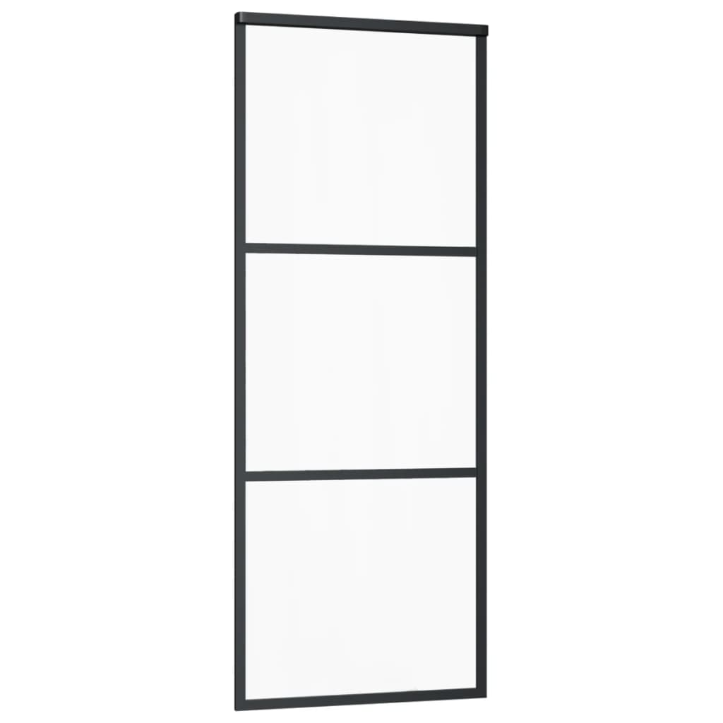 Vidaxx skydedør med beslag 76x205 cm aluminium og ESG glas