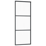 Vidaxx skydedør med beslag 76x205 cm aluminium og ESG glas