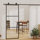 Vidaxx skydedør med beslag 76x205 cm aluminium og ESG glas