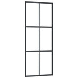Vidaxx skydedør med beslag 76x205 cm aluminium og ESG glas