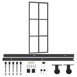 Vidaxx skydedør med beslag 76x205 cm aluminium og ESG glas