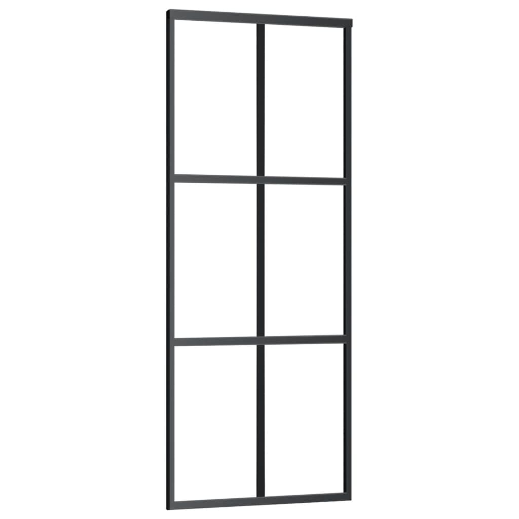 Vidaxx skydedør med beslag 76x205 cm aluminium og ESG glas