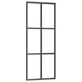 Vidaxx skydedør med beslag 76x205 cm aluminium og ESG glas