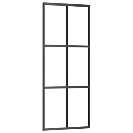 Vidaxx skydedør med beslag 76x205 cm aluminium og ESG glas