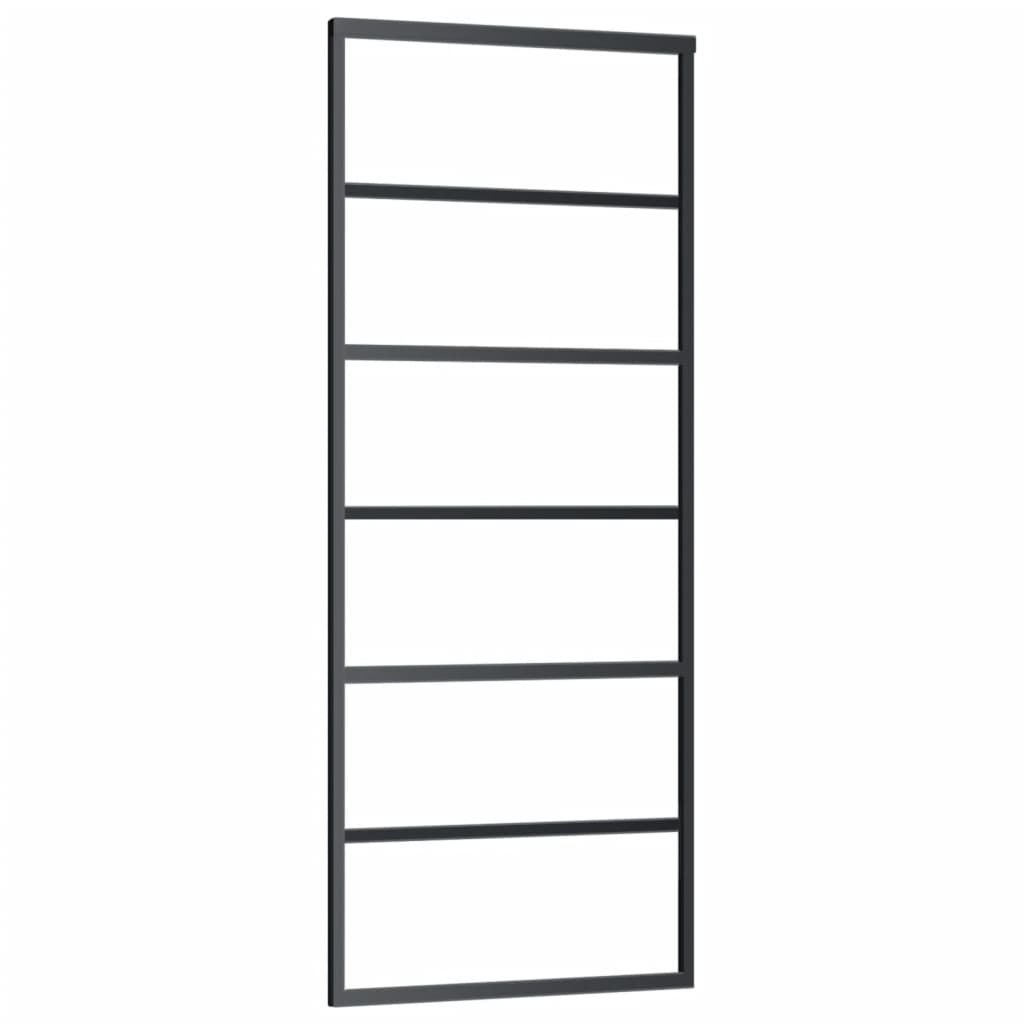 Vidaxx skydedør med beslag 76x205 cm aluminium og ESG glas