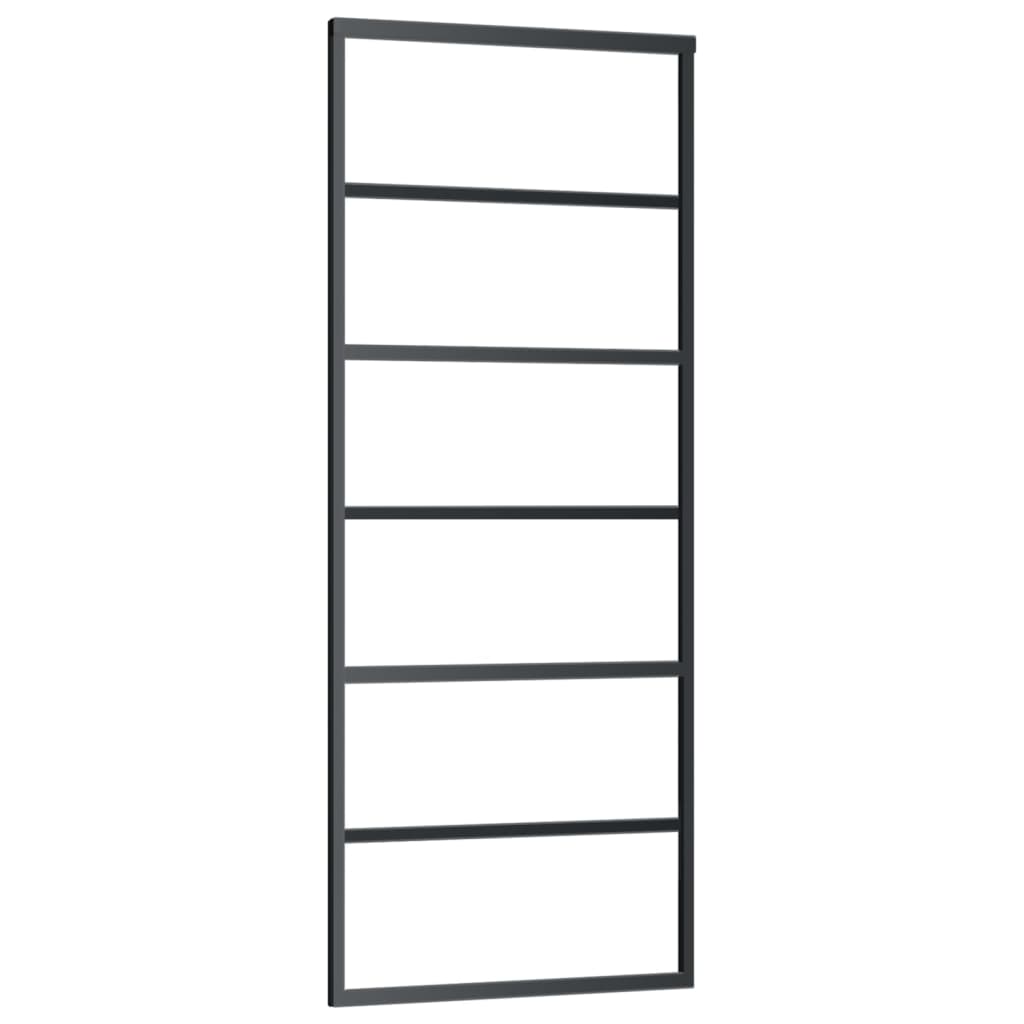 Vidaxx skydedør med beslag 76x205 cm aluminium og ESG glas