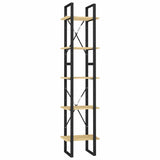 Vidaxl boekenkast met 5 schappen 40x30x175 cm massief grenenhout