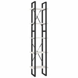 Vidaxl boekenkast met 5 schappen 40x30x175 cm grenenhout wit