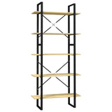 Vidaxl boekenkast met 5 schappen 80x30x175 cm massief grenenhout