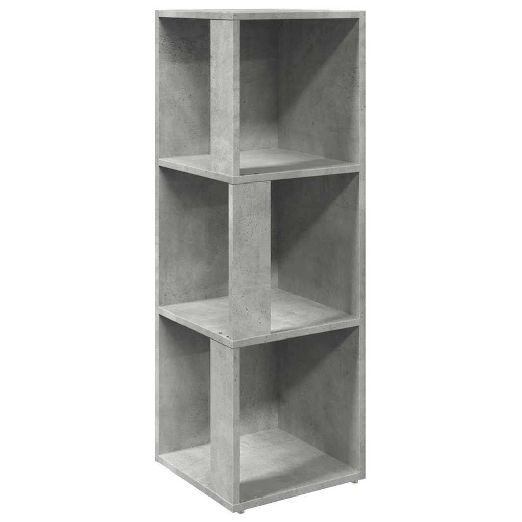 Vidaxl hoekkast 33x33x100 cm bewerkt hout betongrijs