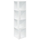 Vidaxl hoekkast 33x33x132 cm bewerkt hout wit