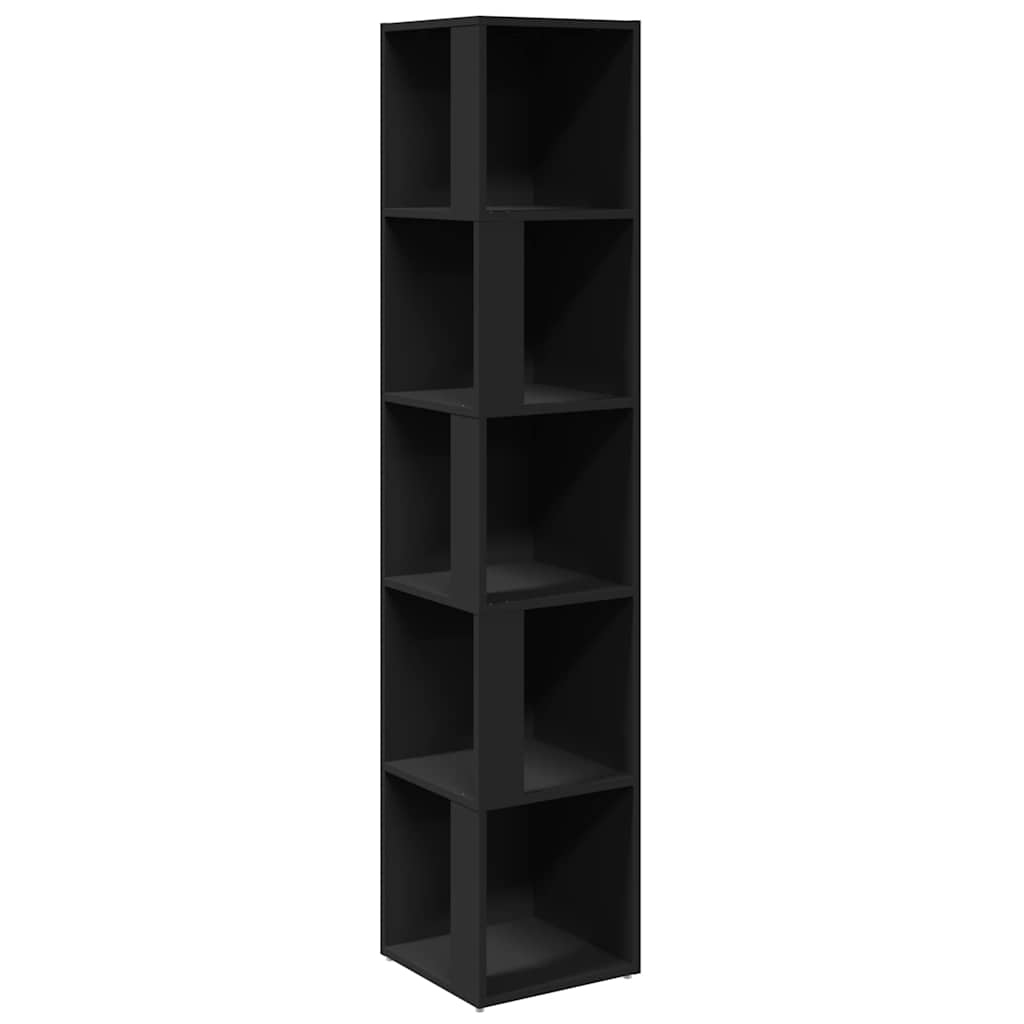Vidaxl hoekkast 33x33x164,5 cm bewerkt hout zwart