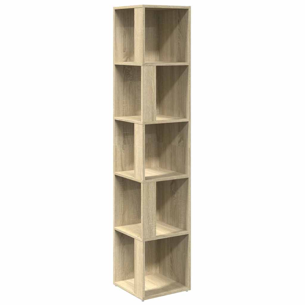 Vidaxl hoekkast 33x33x164,5 cm bewerkt hout sonoma eikenkleurig