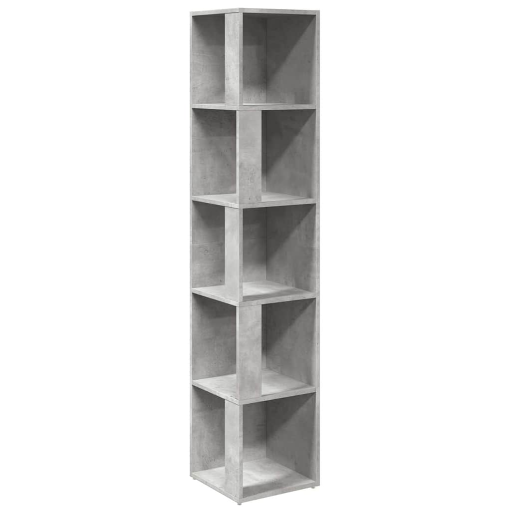 Vidaxl hoekkast 33x33x164,5 cm bewerkt hout betongrijs