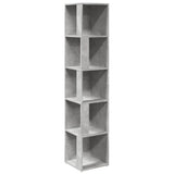 Vidaxl hoekkast 33x33x164,5 cm bewerkt hout betongrijs