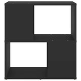 Vidaxl boekenkast 60x24x63 cm bewerkt hout zwart
