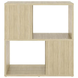 Vidaxl boekenkast 60x24x63 cm bewerkt hout sonoma eikenkleurig