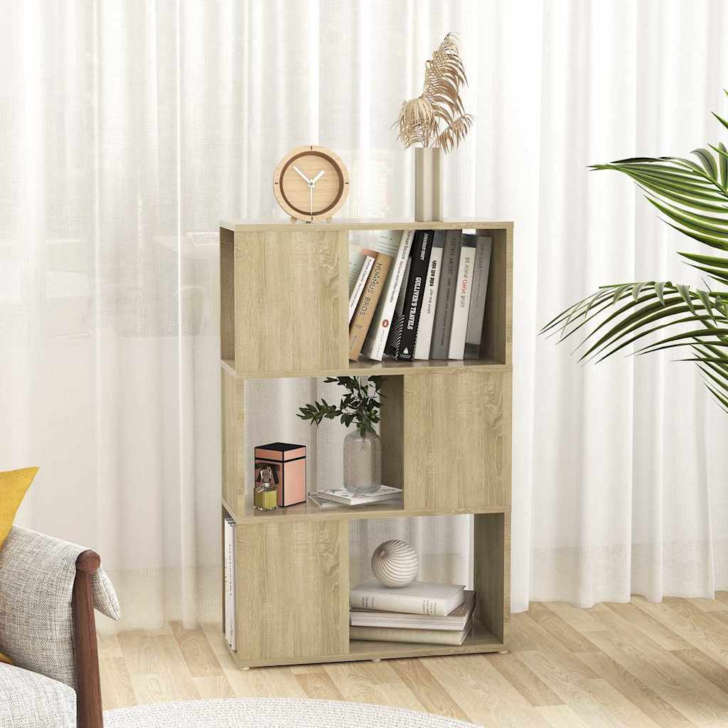 Vidaxl boekenkast kamerscherm 60x24x94 cm bewerkt hout sonoma eiken