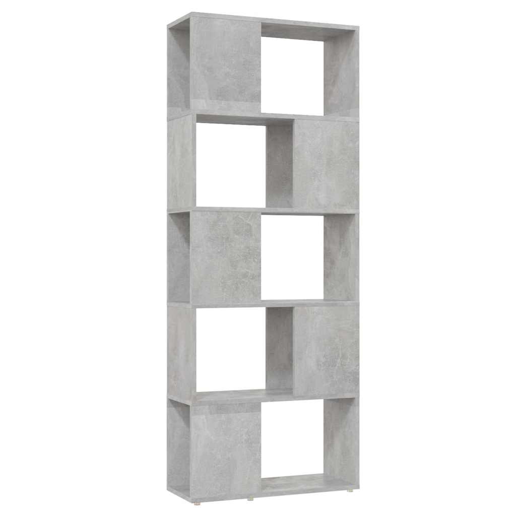 Vidaxl boekenkast kamerscherm 60x24x155 cm betongrijs