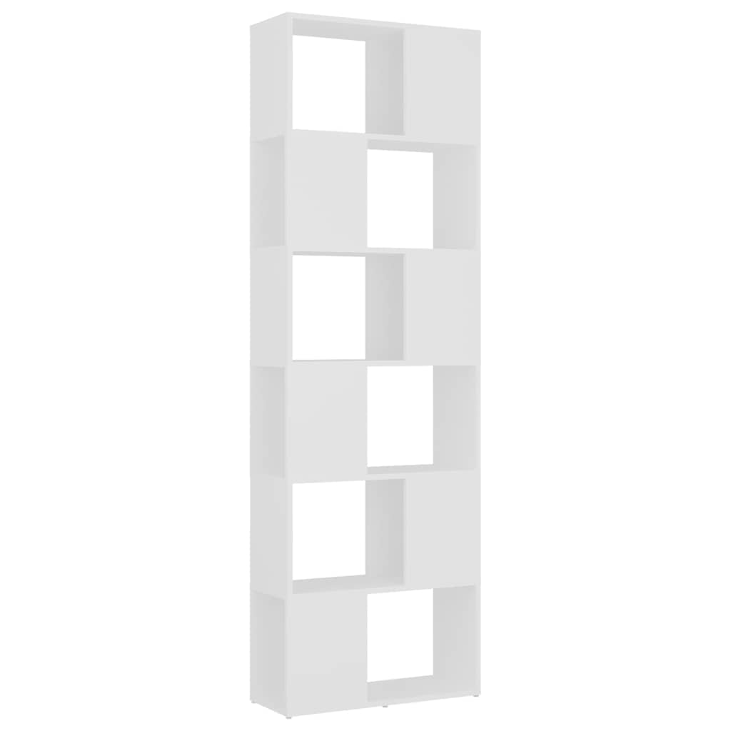 Vidaxl boekenkast kamerscherm 60x24x186 cm wit