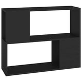 Vidaxl tv-meubel 80x24x63 cm bewerkt hout zwart