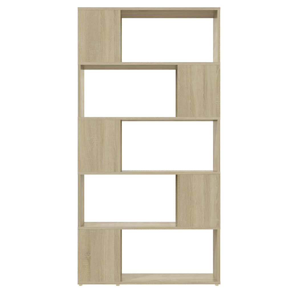 Vidaxl boekenkast kamerscherm 80x24x155 cm bewerkt hout sonoma eiken