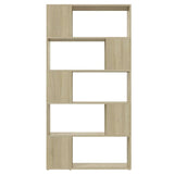 Vidaxl boekenkast kamerscherm 80x24x155 cm bewerkt hout sonoma eiken