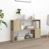 Vidaxl boekenkast 100x24x63 cm bewerkt hout sonoma eikenkleurig