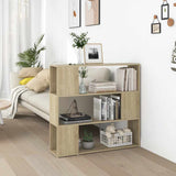 Vidaxl boekenkast kamerscherm 100x24x94 cm sonoma eikenkleurig